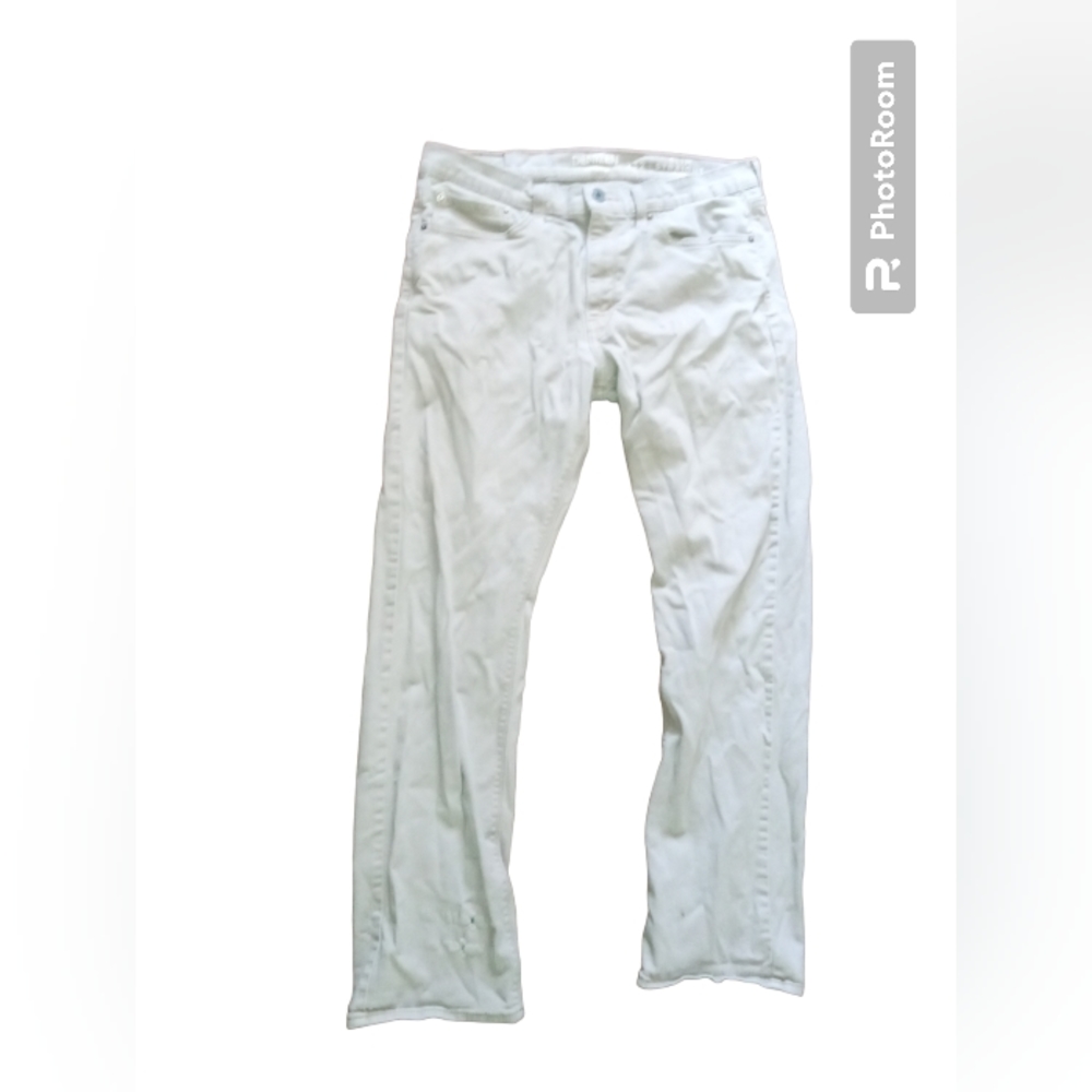 Denizen Levi's 232 slim straight fit cream color